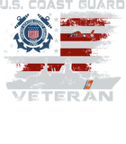 Discover US Coast Guard Veteran T shirt Vintage Veteran Flag Tees T Shirt