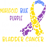Discover Bladder Cancer Awareness I Wear Marigold Blue And T-shirt