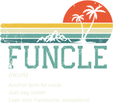 Discover Funny Uncle Definition, Vintage Retro Funcle T-Shirt