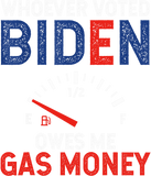 Discover Whoever Voted Biden Owes Me Gas Money Shirt