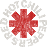 Discover Red Hot Chili Peppers Distressed Logo Rock Tee T-Shirt