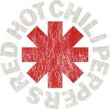 Discover Red Hot Chili Peppers Distressed Logo Rock Tee T-Shirt