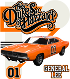 Discover Retro Style General Lee Hazzard Racing Design - Dukes Of Hazzard - T-Shirt
