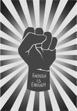 Discover black raising fist | enough is enough | retro, vintage - Raised Fist Retro Vintage Style - T-Shirt