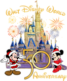 Discover Disney Vacation 50th Anniversary Mickey Minnie Christmas Sweatshirt