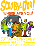 Discover Scooby-Doo Where Are You 53th Anniversary 1969-2022 T-Shirt, Scooby Doo Shirt Gift For Fan