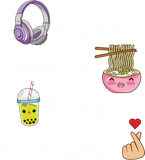 Discover K-Pop Ramen Boba Bubble Tea K-Drama Lover - K Pop Ramen Boba K Drama - T-Shirt