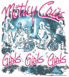 Discover Motley Crue Girls Girls Girls T Shirt Album Cover Rock Band Concert Merch, Motley Crue Shirt