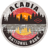 Discover Vintage Acadia National Park Maine Camping Hiking T-Shirt