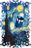 Discover Blue Phone booth starry the night - Tardis - T-Shirt