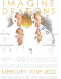 Discover Imagine Dragons Mercury Tour 2022 Double Sided Shirt - Mercury Tour 2022 Shirt - Mercury Tour 2022 With Tour Dates Shirt
