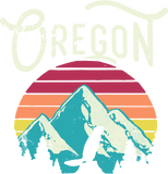 Discover Retro Vintage Oregon OR Mountains Beaver T Shirt