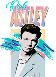 Discover Rick Astley 80s Aesthetic Tribute Design - Rick Astley - T-Shirt