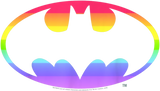 Discover Pride Batman Rainbow Gradient Logo T-Shirt