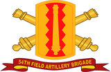 Discover 54th Field Artillery Brigade - SSI w Br - Ribbon - 54th Field Artillery Brigade SSI W Br - T-Shirt