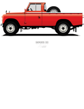 Discover Series 3 PickUp 109 Red - Land Rover - T-Shirt