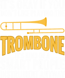 Discover Trombone Smart People Instrument Trombonist Brass T-shirt