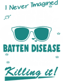 Discover Batten Disease Awareness Super Cool Survivor - In This Family No One Fights Alone - Batten Disease Awareness - T-Shirt