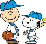 Discover Charlie Brown and Snoopy Baseball Team - Snoopy - T-Shirt