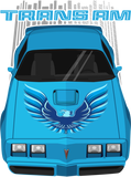 Discover Firebird Trans Am 79-81 - Atlantis blue - Blue - T-Shirt