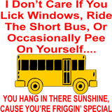 Discover I Don’t Care If You Lick Windows, Ride Short Bus T-shirt