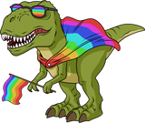 Discover LGBT Women Gay Pride Gifts Men Bi LGBTQ T Rex Dinosaur - Gay Pride - T-Shirt