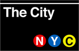 Discover The City Subway Sign - New York City - T-Shirt