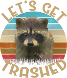 Discover Let's Get Trashed Raccoon Tshirt
