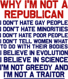 Discover Why I'm Not A Republican - I'm Not A Traitor - Democrat - T-Shirt