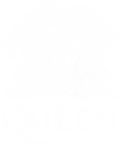 Discover Queen Men's White Logo On Black T-Shirt