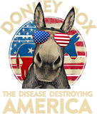 Discover Donkey Pox The Disease Destroying America Funny Anti Biden T-Shirt
