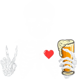 Discover Skeleton Skull Drinking Beer T-Shirt