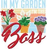 Discover In My Garden I'm The Boss Gardening Botanical T-shirt