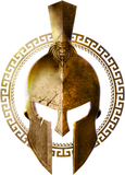 Discover Spartan Gold Helmet Warrior Sparta 300 Greek Mythology Gym Fitness Workout Gladiator - Spartan Helmet - T-Shirt