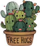 Discover Free Cactus hugs Tee | Cute funny cactus present T-Shirt