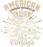 Discover Retro Vintage American Motorcycle Indian T Shirt