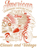 Discover Retro Vintage American Motorcycle Indian T Shirt