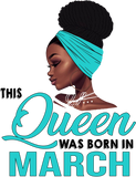 Discover This Queen Was Born In March Birthday for Black Women T-Shirt