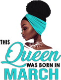 Discover This Queen Was Born In March Birthday for Black Women T-Shirt
