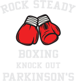 Discover Boxing Quote Rock Steady Knock Out Parkinsons T-Shirt
