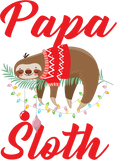 Discover Sloth Christmas Family Matching Papa