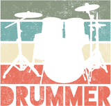Discover Drummer Drum Set Vintage Retro Gift T-Shirt
