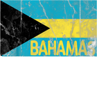 Discover Bahamas Flag Distressed Vintage T Shirt