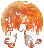 Discover Black Cats Moon Pumpkin Funny Halloween Hoodie