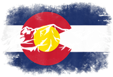 Discover Colorado Mountain Love Colorado Flag T Shirt