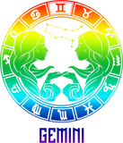 Discover Gemini Zodiac Sign May June Rainbow T-Shirt