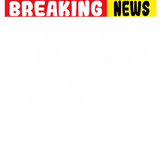 Discover Breaking News I Don't Care Pullover Hoodie