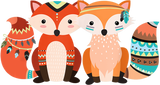 Discover Cute Tribal Pattern Fox T-Shirt