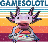 Discover Axolotl Fish Playing Video Game White T-Shirt