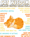Discover Cat Wisdom Human Should Learn From T Shirt